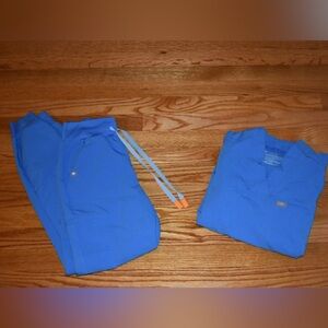 Figs Scrub Set - Capri Blue